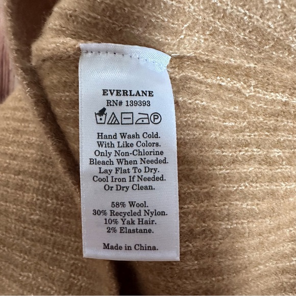 Everlane Camel Tan The Cozy Stretch Cropped Wool Blend Tank Top - Picture 9 of 9